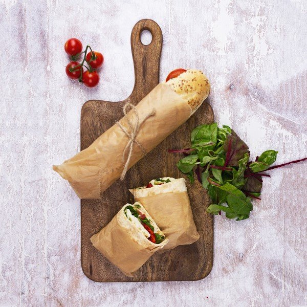 Vegware 15 x 10.75 in Waxed Kraft Deli Sheets, Grease-Resistant Paper, Natural (QTY 2000), SKU VGPK1510