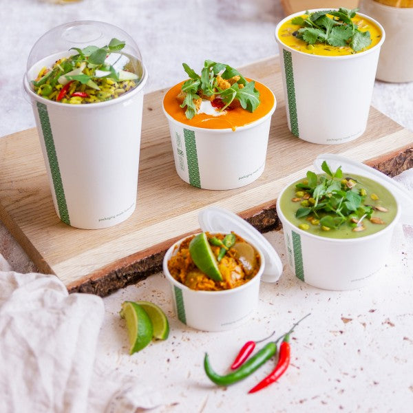 Vegware 8oz Compostable Soup Container 90-Series, White (QTY 1000), SKU SC-08G