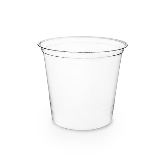 Vegware 24 oz PLA Round Deli Container (QTY 500), SKU CF-DC-24