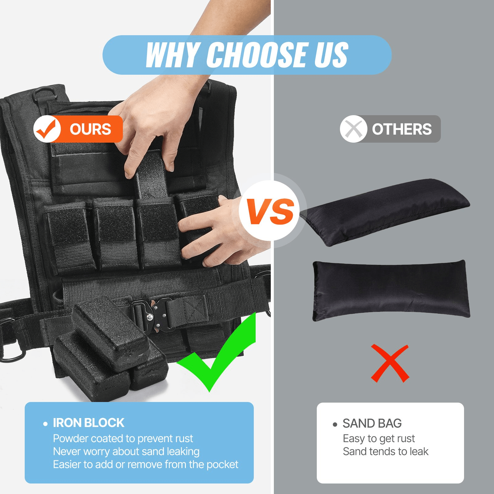 35lb Adjustable Weighted Vest | Strength Training & Running - Osadia Concept Store