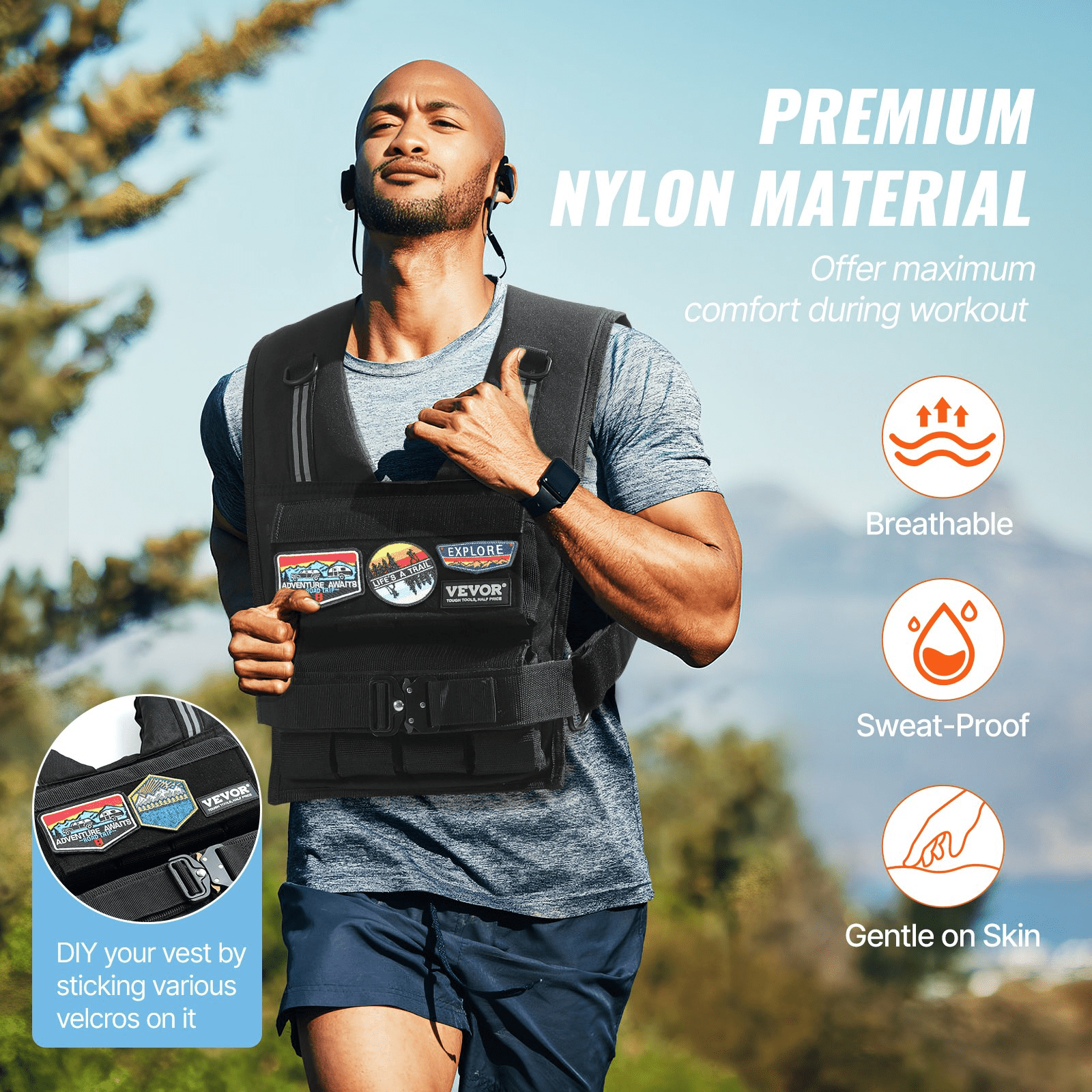 35lb Adjustable Weighted Vest | Strength Training & Running - Osadia Concept Store