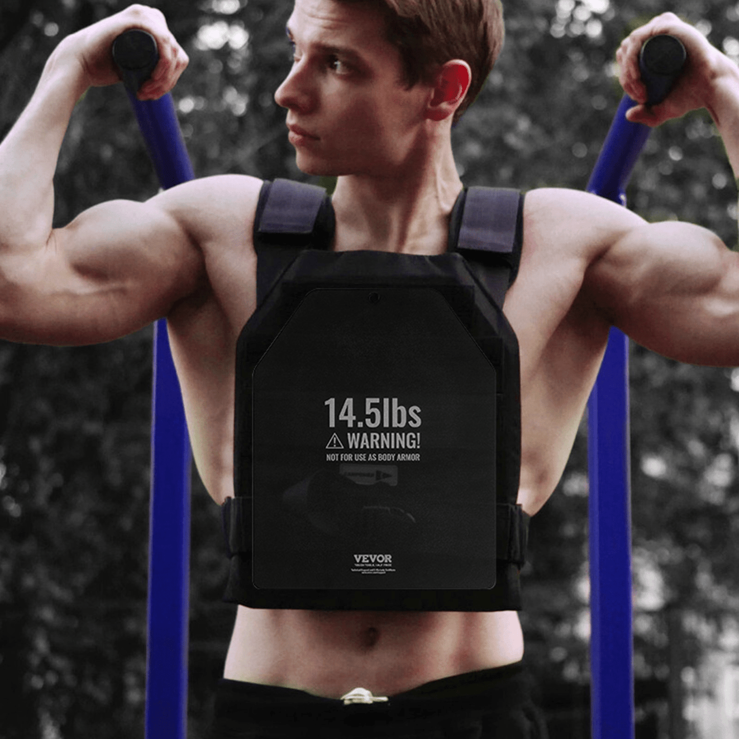 VEVOR Weight Vest Plates for Strength Training Running Workout 2x14.5 LB Plates - Osadia Concept Store