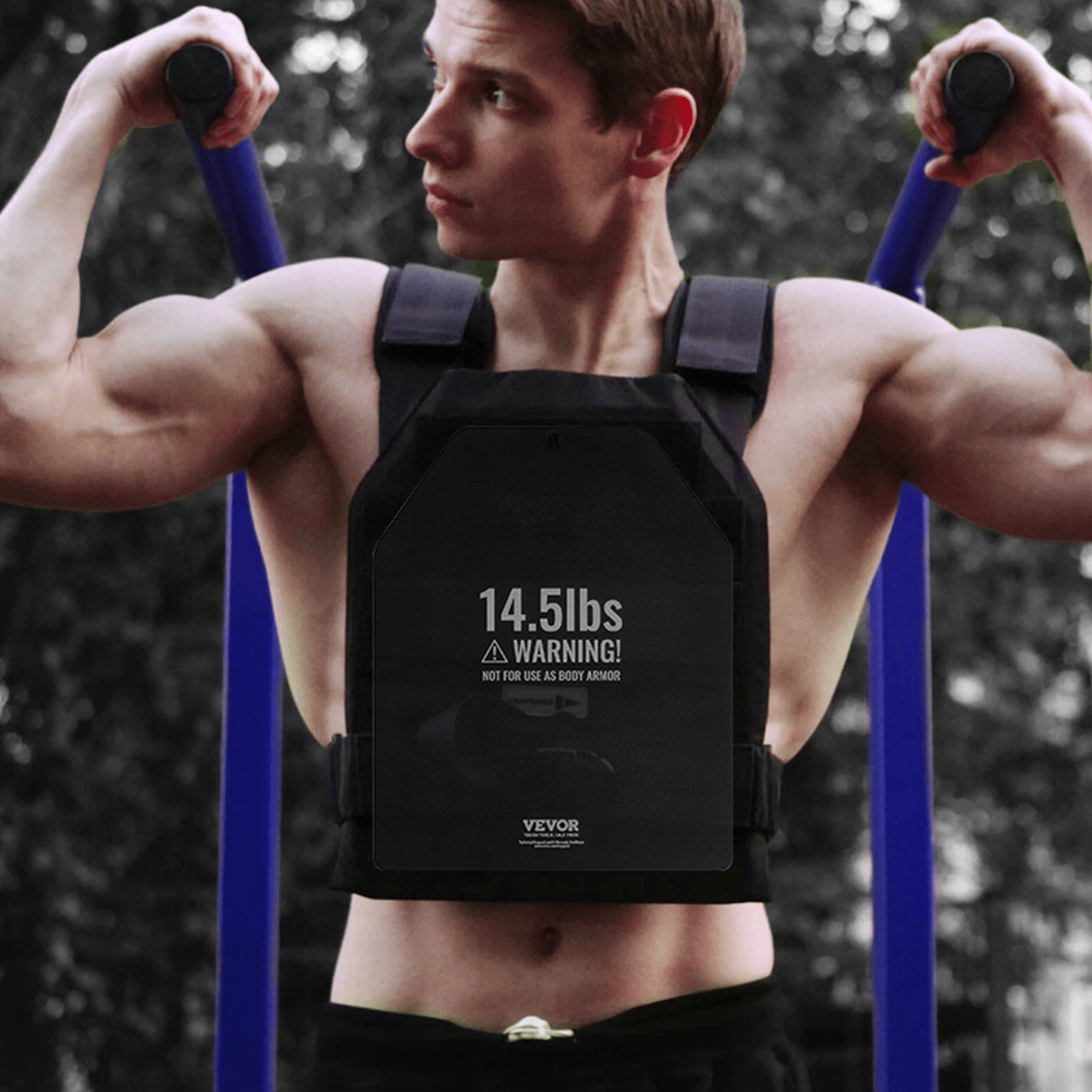 VEVOR Weight Vest Plates for Strength Training Running Workout 2x14.5 LB Plates - Osadia Concept Store