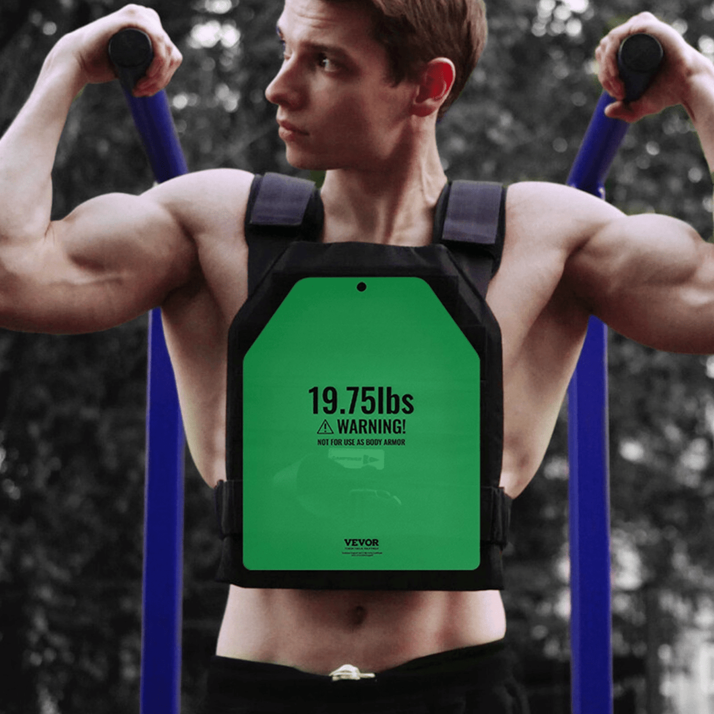 VEVOR Weight Vest Plates for Strength Training Running Workout 2x19.75 LB Plates - Osadia Concept Store