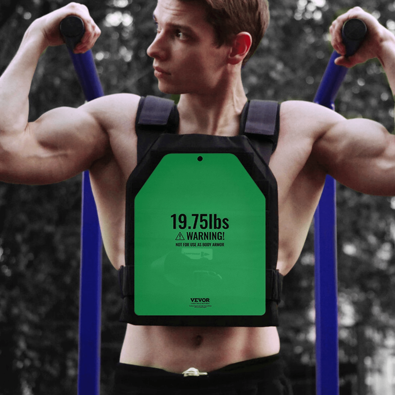 VEVOR Weight Vest Plates for Strength Training Running Workout 2x19.75 LB Plates - Osadia Concept Store