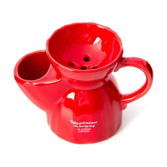 Taylor Of Old Bond Street Victorian Ceramic Shaving Mug Red