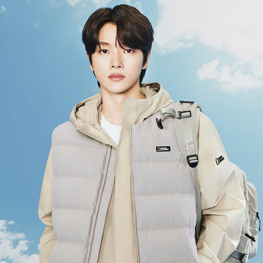 Riize 24Fw Heron Collection - U-Neck Lightweight Goose Down Vest Beige