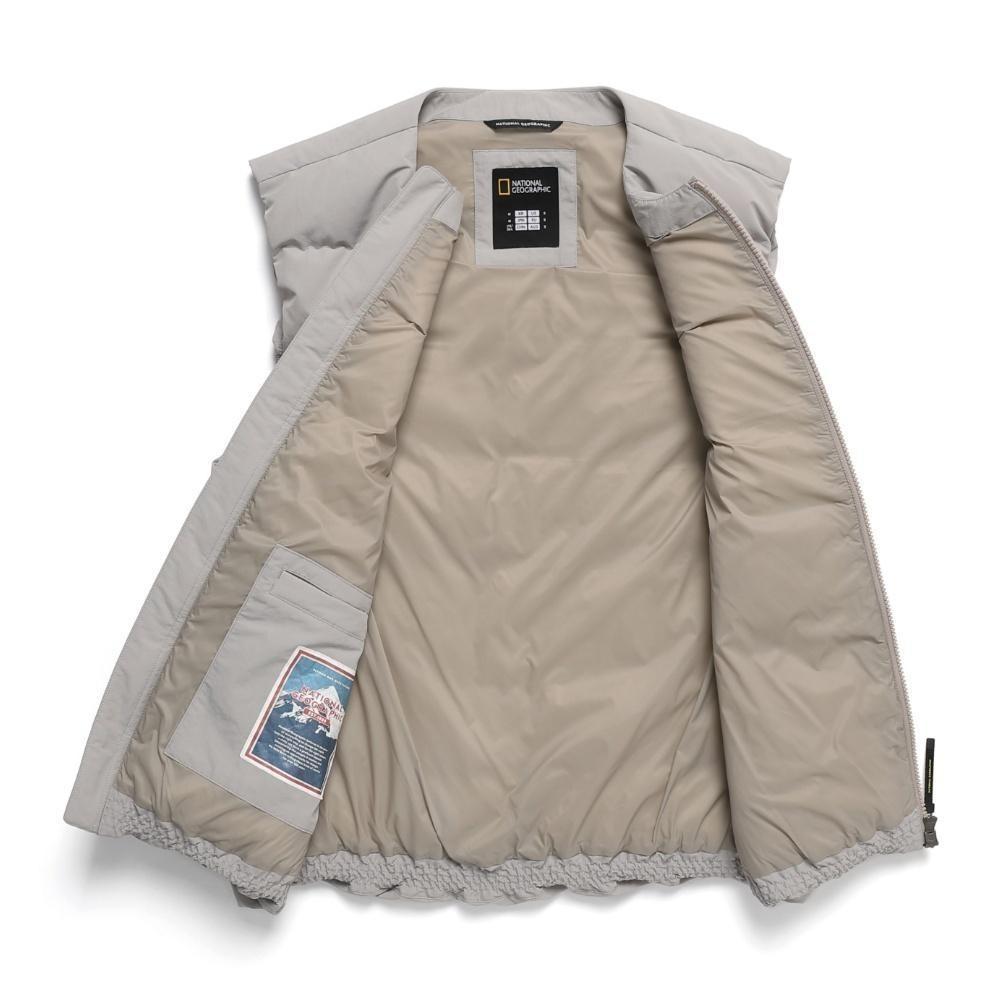 Riize 24Fw Heron Collection - U-Neck Lightweight Goose Down Vest Beige