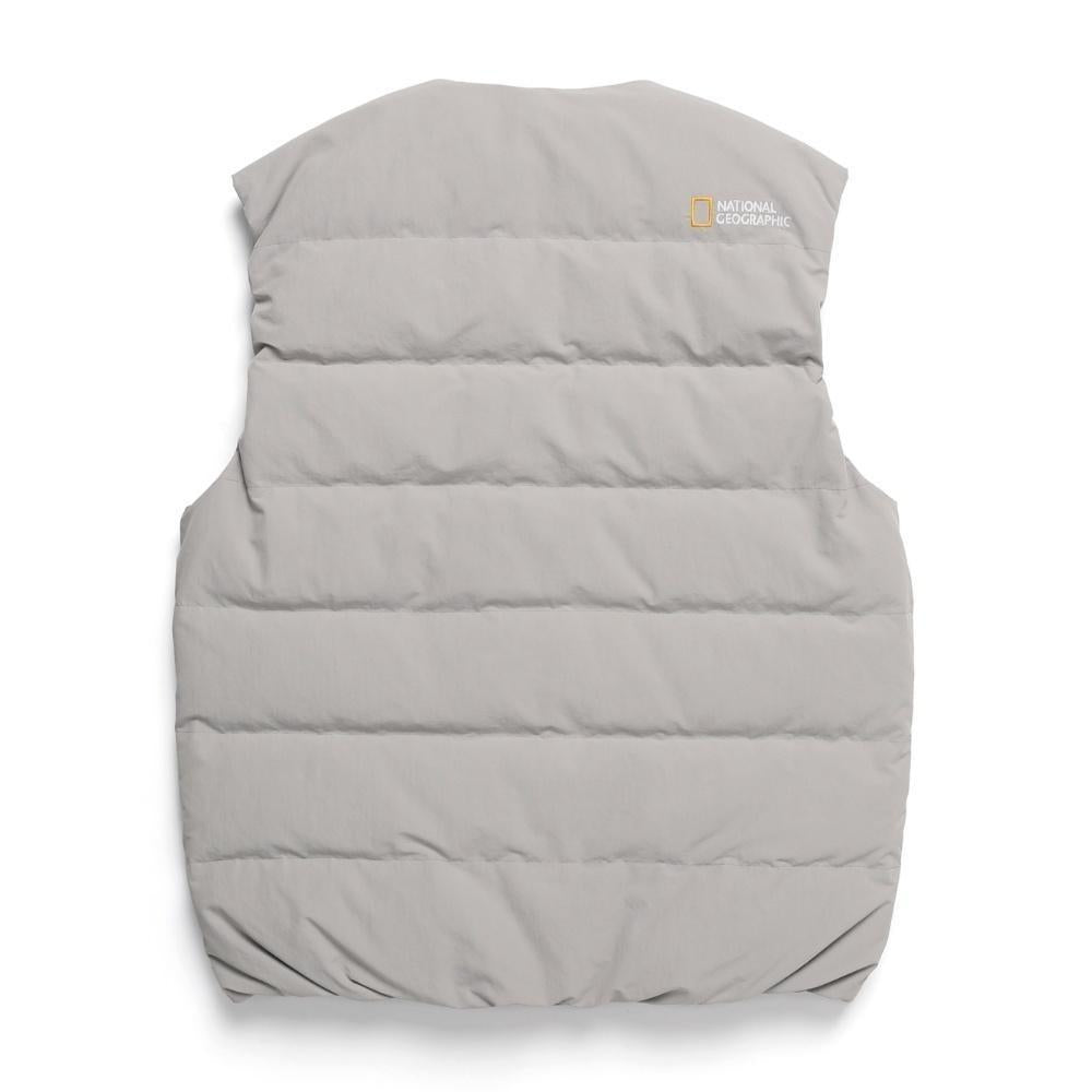 Riize 24Fw Heron Collection - U-Neck Lightweight Goose Down Vest Beige