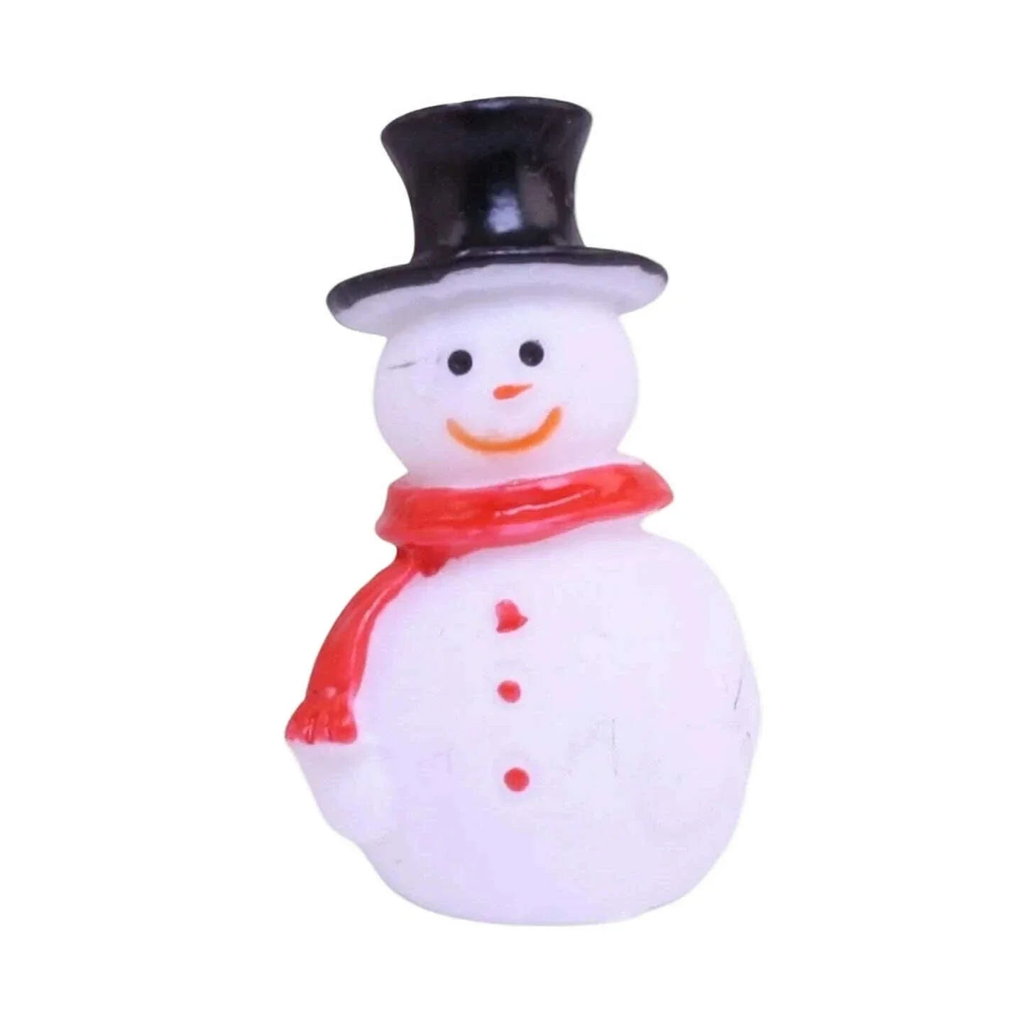 Vintage Hand-Painted Miniature Snowman Figure Set of 3