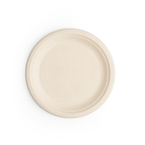 Vegware 7in Nourish Plate Natural Molded Fiber Compostable (QTY 1000), SKU VW-P011NFA