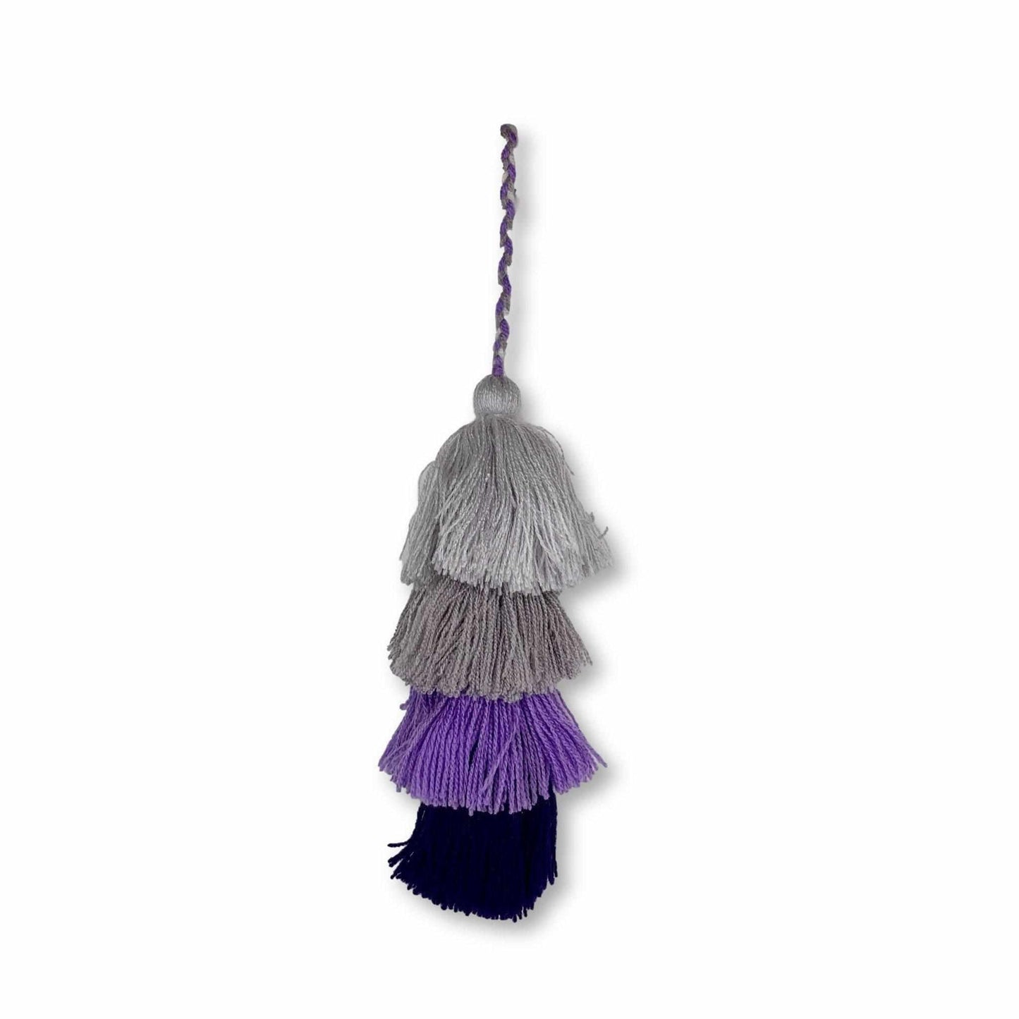 Waterfall Tassel Zipper Pull | Colorful Handmade Charm from Mexico