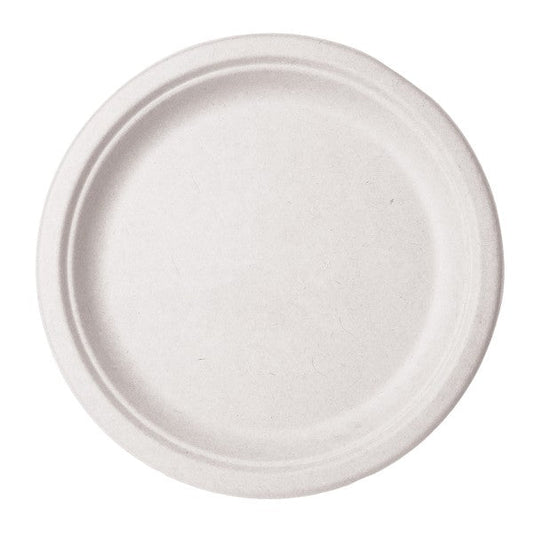 Vegware 10in Round Plate Compostable Fiber (QTY 500), SKU WHBRG-10