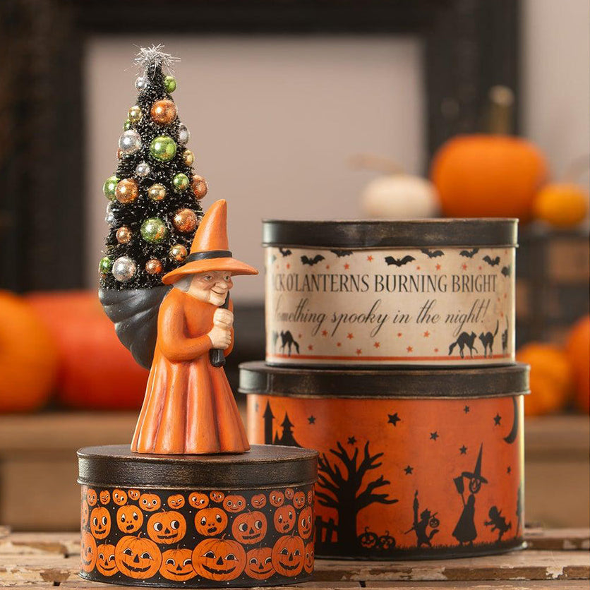 Witch Carrying Tree by Bethany Lowe Designs