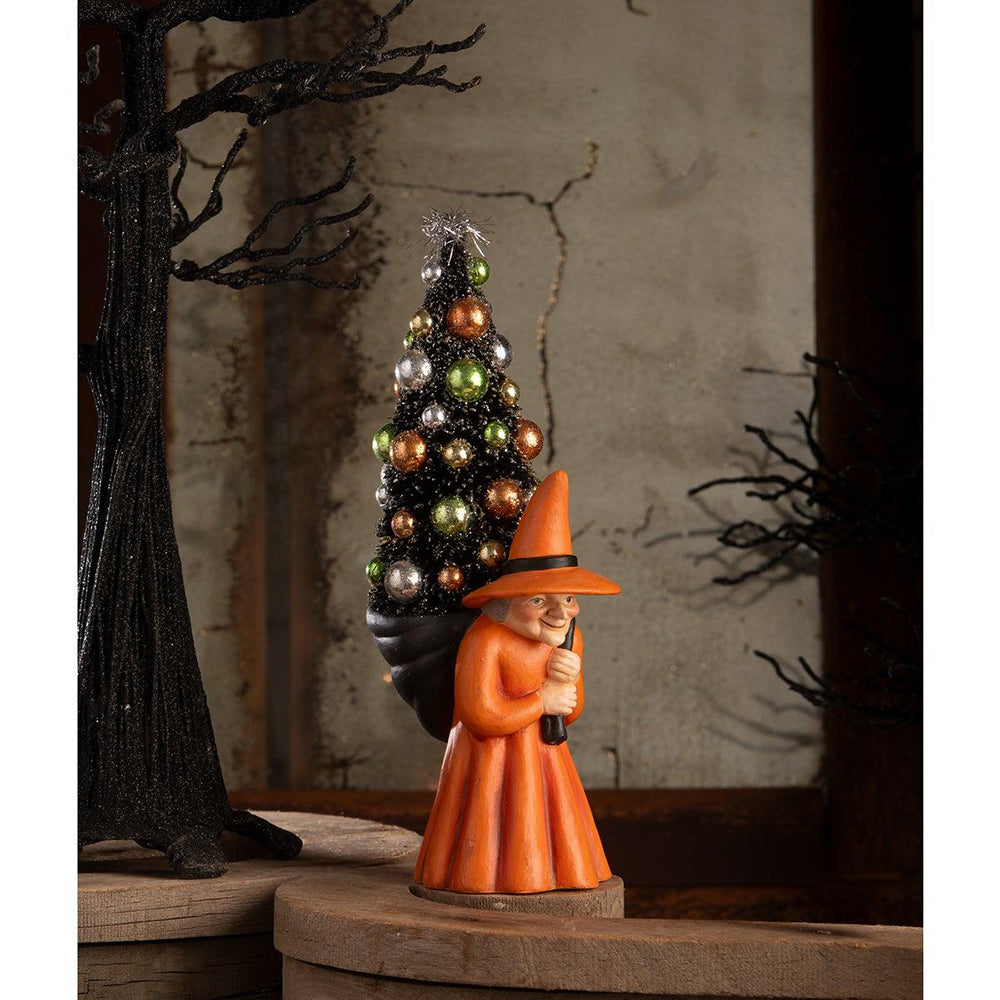 Witch Carrying Tree by Bethany Lowe Designs