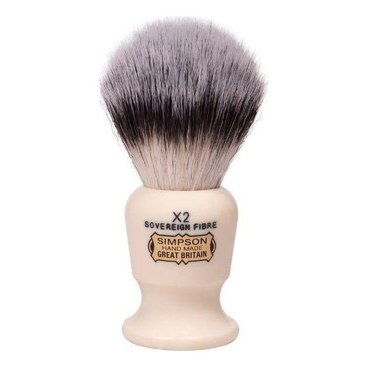 Simpson Commodore X2 Sovereign Grade Synthetic Fibre Shaving Brush