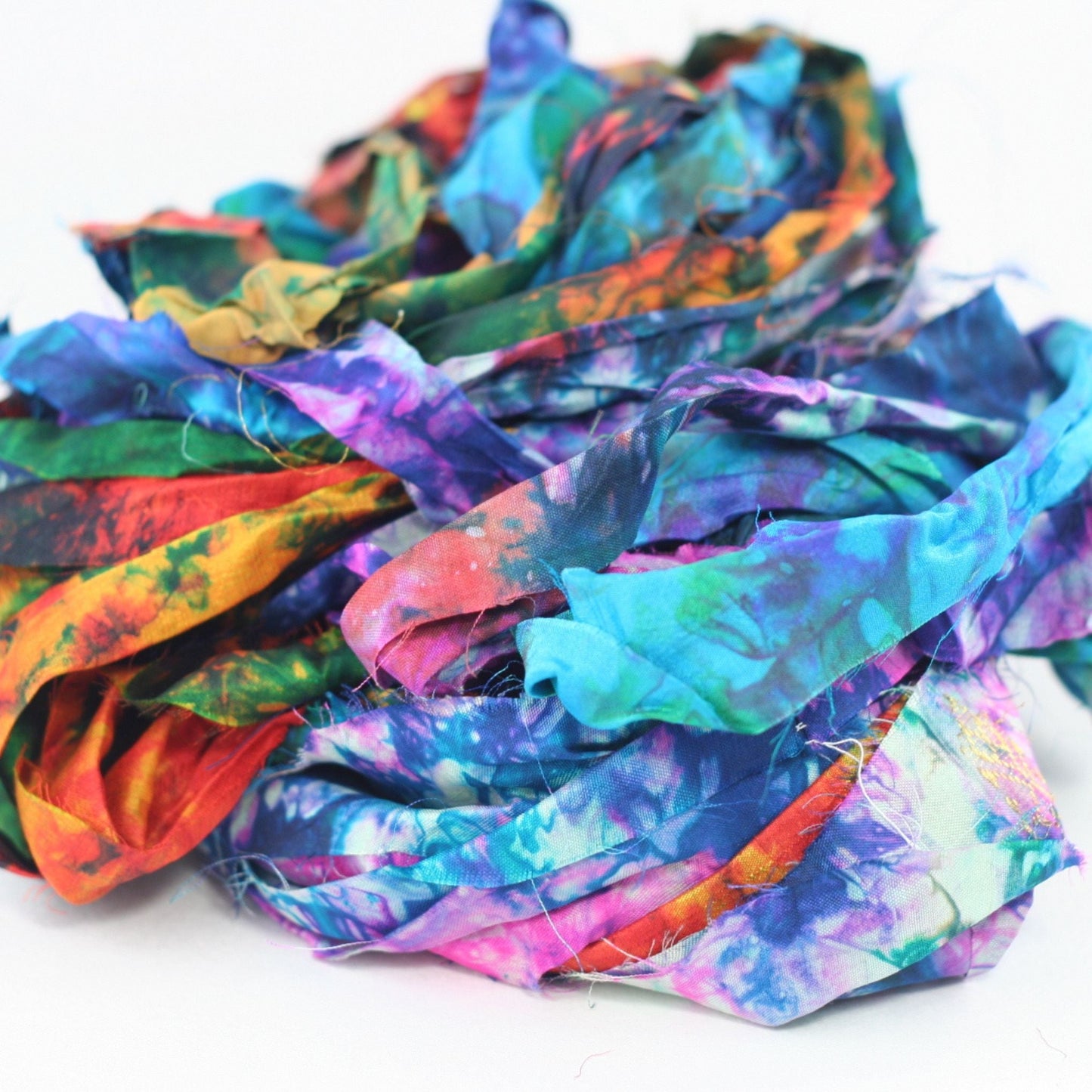 Tie Dyed Gems: Small Batch Sari Ribbon