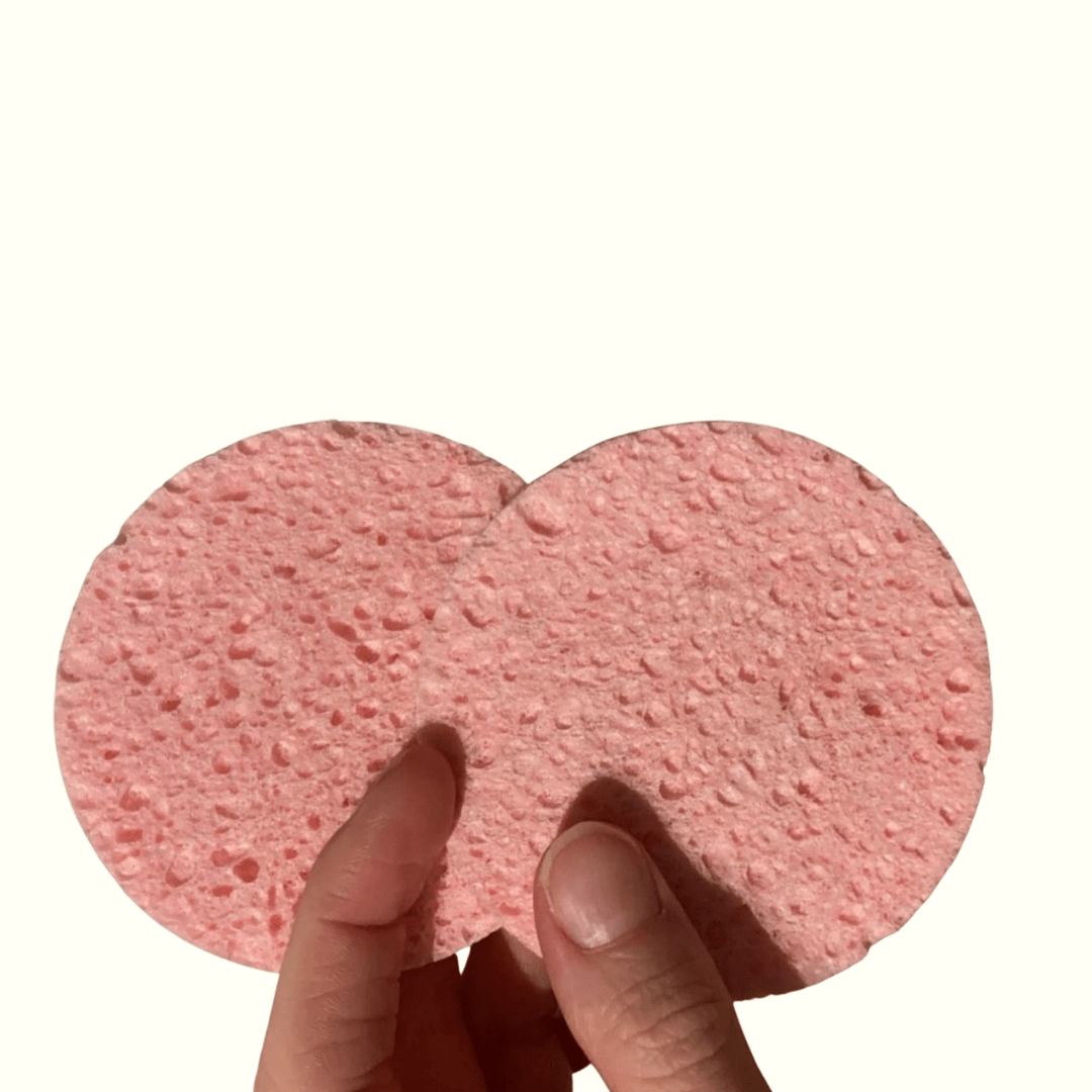 YOSMO Reusable Face Cleansing Sponges (2-Pack)