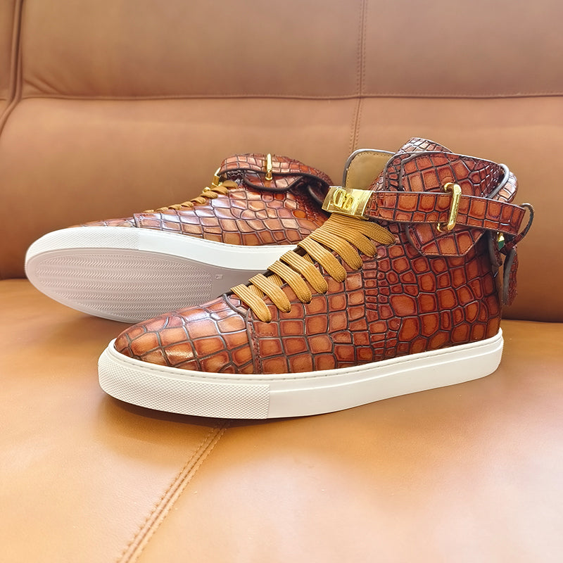 Sovereign High-Top Luxe Sneakers