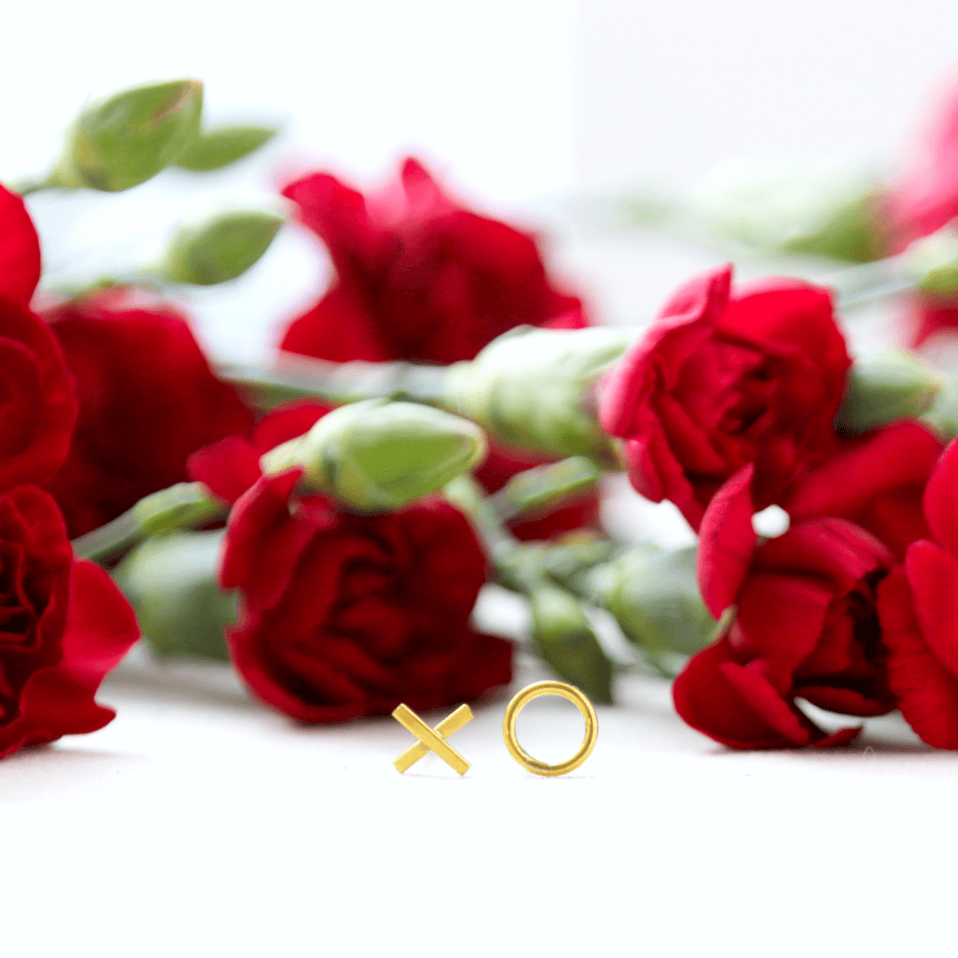 Hugs & Kisses Asymmetric Studs