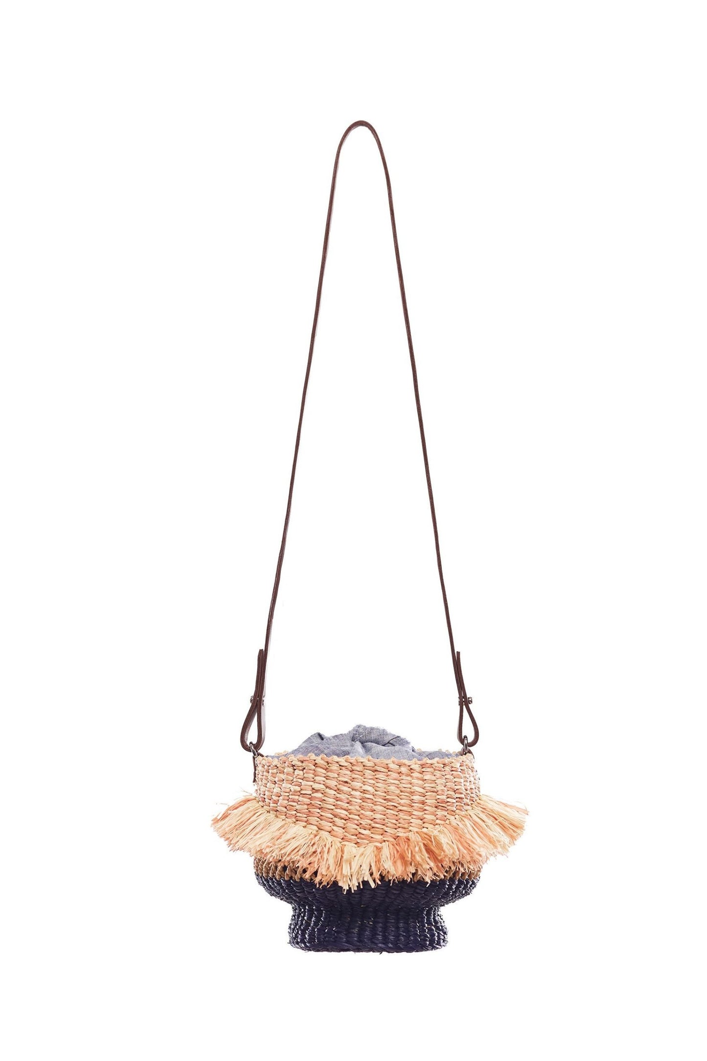 Baw Pot Natural Raffia Handbag