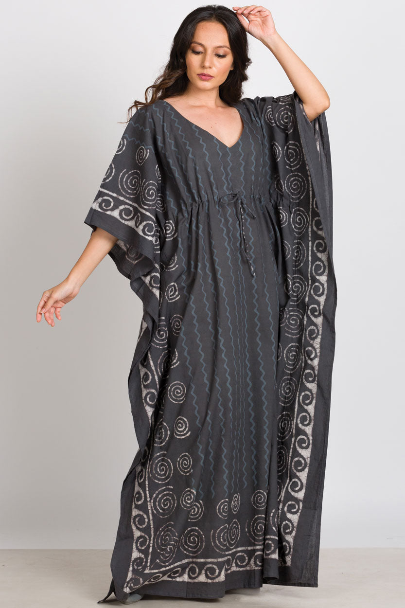 Spiral Block Print Caftans - Osadia Concept Store