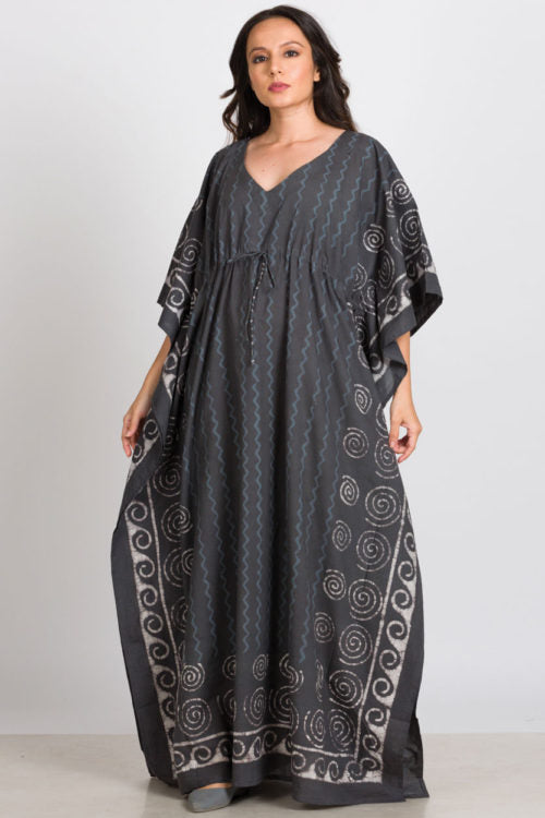 Spiral Block Print Caftans - Osadia Concept Store