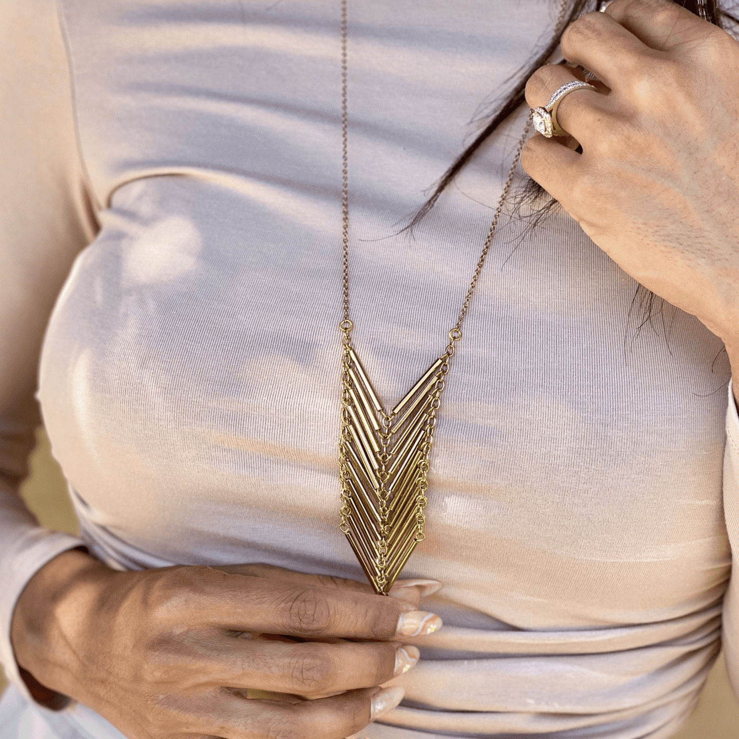 Chevron Small Necklace