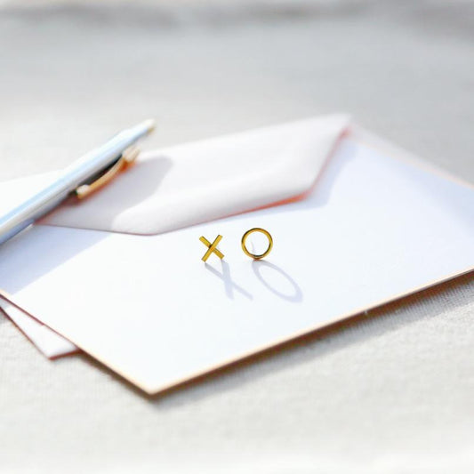 Hugs & Kisses Asymmetric Studs