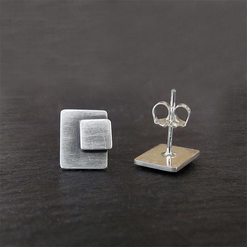 Asymmetrical Geometric Studs - Osadia Concept Store